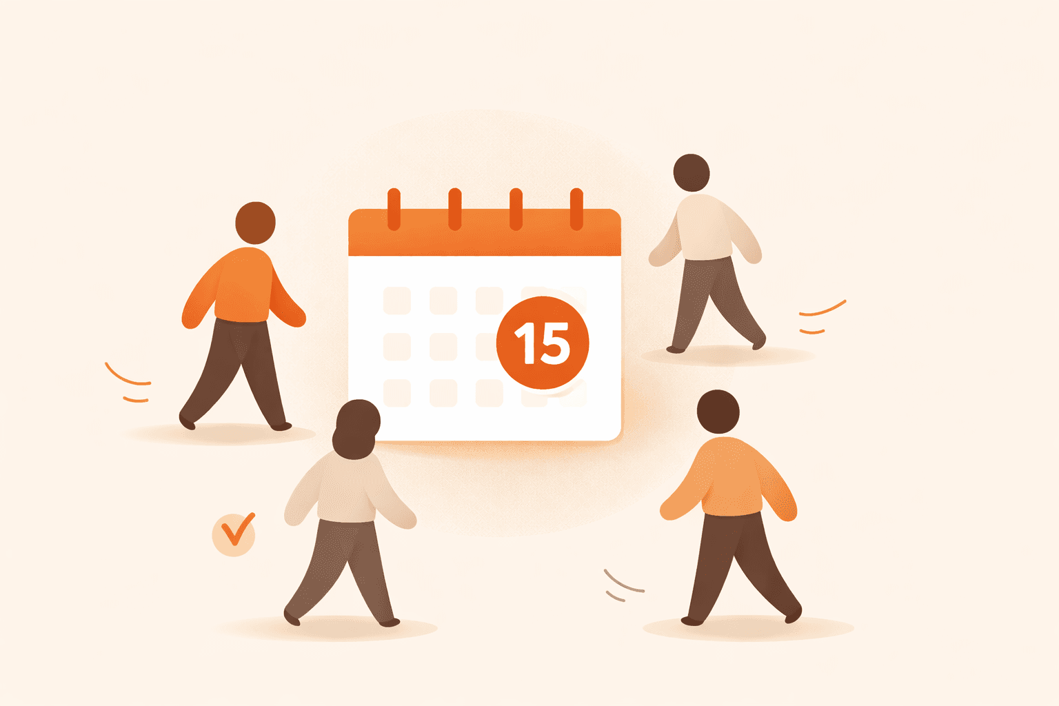 Small group event attendance dashboard showing RSVP progress toward confirmation