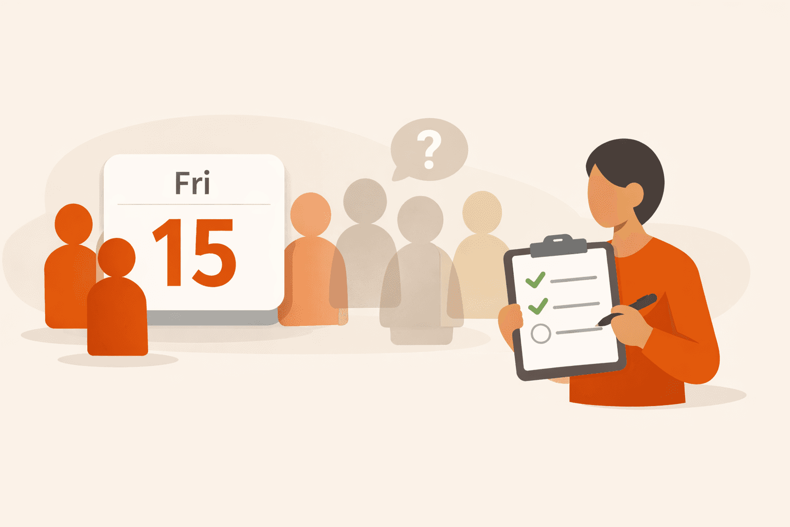 RSVP funnel showing maybe responses converted into clear yes or no decisions